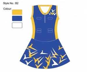 2018 Popular custom women&girls netball tennis dress uniform