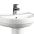 Import 2020 Africa Cheap Price Lavatory Parryware Bathroom Sink Stand Ceramic Pedestal Hand Basin from China