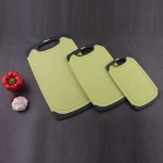 2020 Best Selling Wheat Straw Environmental Friendly New Material 3PCS Anti-skid Kitchen Chopping Board Set