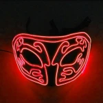 2020 custom design neon led mask for party decoration event luminous mask