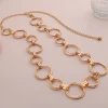 2020 Factory wholesale  European fashion   jewelry handmade gold plated gold chian  women belt waist chain
