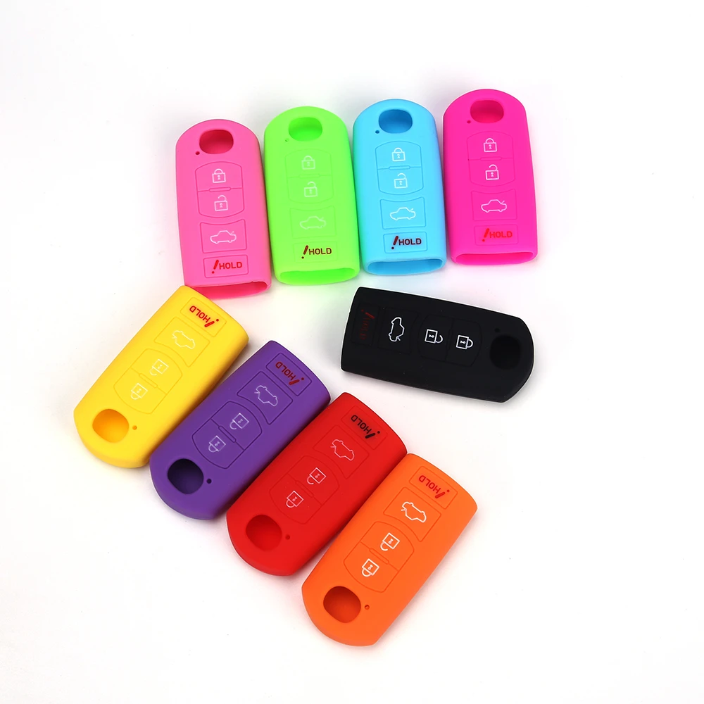 2020 fashion new styling high quality  four button silicone car key cover case