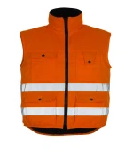 2020 High Quality Workwear  Hi Vis  Contrast Codura Removeable Hood Safety Workwear Jacket Security Uniform