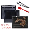 2020 New Barbecue Grill Mat Accessories Reusable Non-stick PTFE Fiberglass Fabric BBQ Grill Mesh Bag
