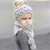 Import 2020 New Children Girls Acrylic 2Pcs/Set Winter Knitted Hair band Hat Scarves Set with Pom pom from China