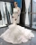 Import 2020 new style mermaid tail elegant off shoulder luxurious long sleeve ruffle lace trumpet wedding dress from China