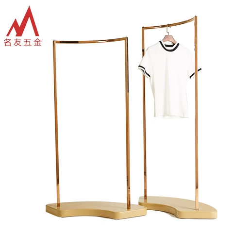 2020 new style stainless steel clothes display stand in lady clothes store