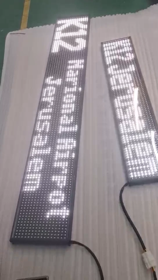 2020 spanish led bus route led display led display panel used in bus led moving message signs