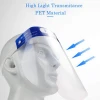2020 Wholesale Price Large Stock  clear  face shields, PET disposable full Face Shield