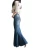 Import 2020 Women Big Fish Tail Denim Long Skirt Floor-Length Patchwork Mermaid Trumpet Empire High Waist Stretch Jeans from China