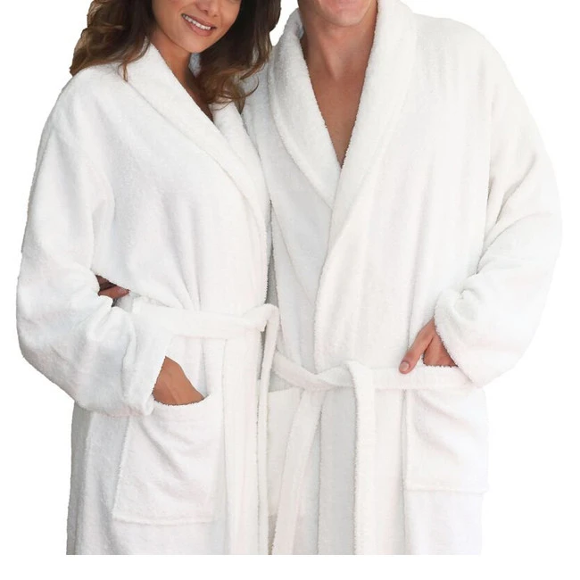 2020 womens bathrobe muslin Comfortable luxury hotel spa peinoir Velvet 100% Cotton custom logo bathrobe