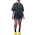 2021 Latest Design Summer Short Sleeve Iridescent Smile Loose Dresses For Women Fashionable Women Skirt