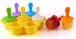 2021 new fashion colorful silicone popsicle pop mold non-stick ice pop maker used to make ice cream kids food