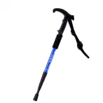 2021 outdoors Climbing Walking Retractable Tri-fold Adjustable Lightweight Aluminum alpenstock Hiking Cane Trekking Pole
