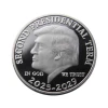 2025 Second Presidential Term Donald Collectible Gold Silver Plated Luxury Shiny Coin Souvenir Coin Commemorative Engraving Coin