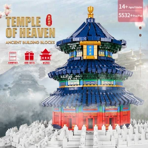 22009 Architecture Building Block The MOC Temple of Heaven Model Assembly Streetview Bricks Toys Kids construction toy