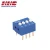 Import 2.54mm 2 positions (SPST) gold-pin DIP switch from Taiwan