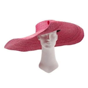 25cm extra wide brim hat Fashion beach Straw Hat Stage Show Big Rim Straw Hat