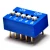Import 2P dial switch flat switch DIP switch spacing 2.54MM blue from China