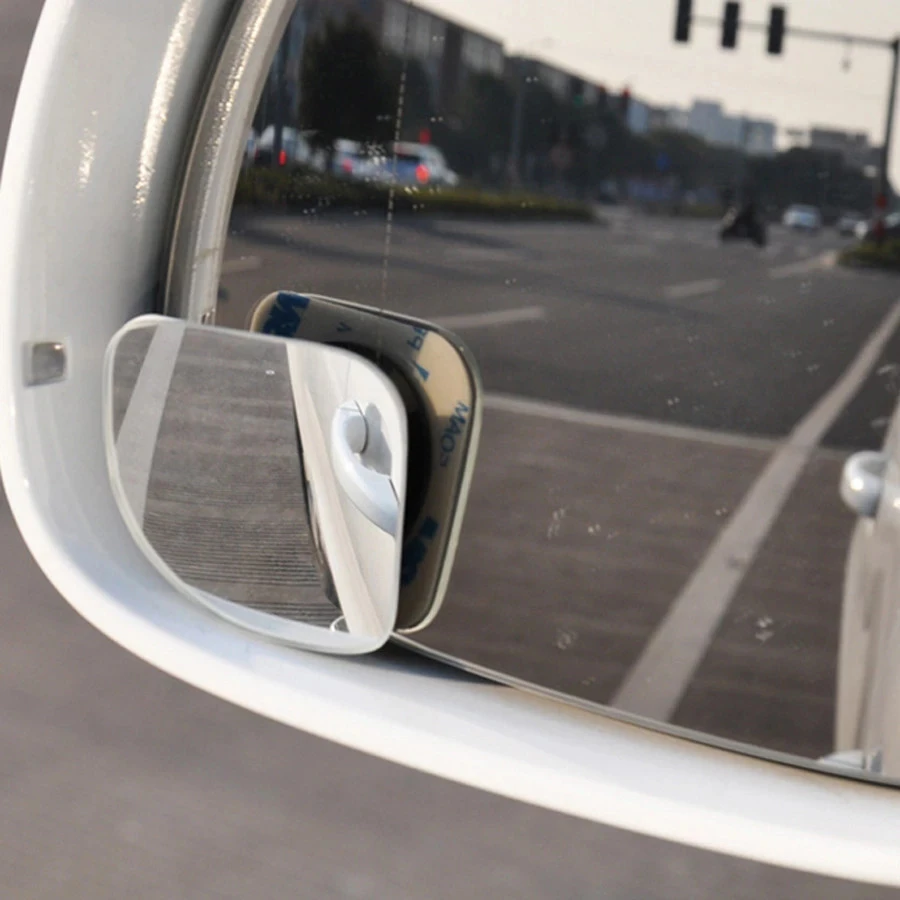 2pcs Car-styling Blind Spot Mirror Auto Motorcycle Car Rear View Mirror Extra Wide Angle Adjustable Rearview Mirror