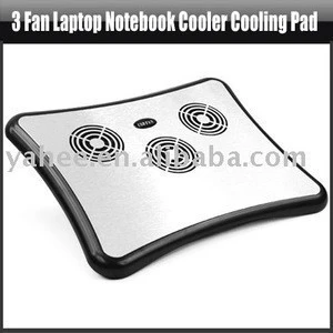 3 Fan Laptop Notebook Cooler Cooling Pad+USB 4 Port Hub,YAN102A