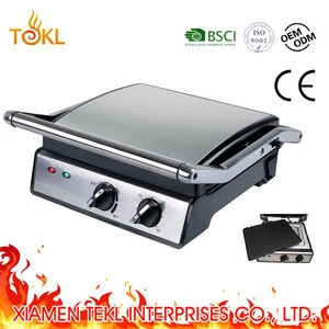 3 in 1 Professional Dual Breakfast Portable Round Mini Sandwich Maker Panini Grill with Custom Changeable Plates