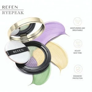 3 layers air cushion compact powder foundation whitening exquisite looking natural waterproof foundation makeup liquid