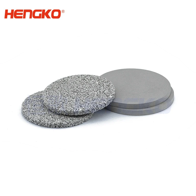 30 - 100um microns sintered porous metal stainless steel 316L bronze disc filters