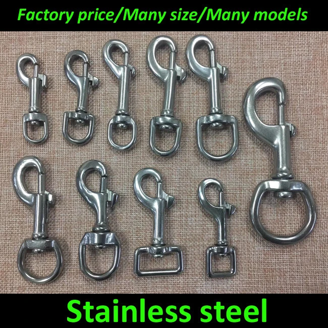 304 316 stainless steel swivel eye snap hook