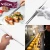 Import 30cm Long tweezers Silver Stainless Steel Food Tongs Straight Tweezers Barbecue Kitchen Hand Tool BBQ Accessories from China