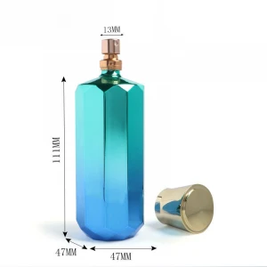 30ml 50 ml 100ml colored empty perfume refillable glass spray bottle perfume bottle