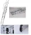Import 3*4 12 steps Aluminum stretchable folding ladders with handle from China