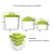 3L high quality square plastic airtight vacuum food storage container canister for cereal corn snacks fruit cakes coffee milk