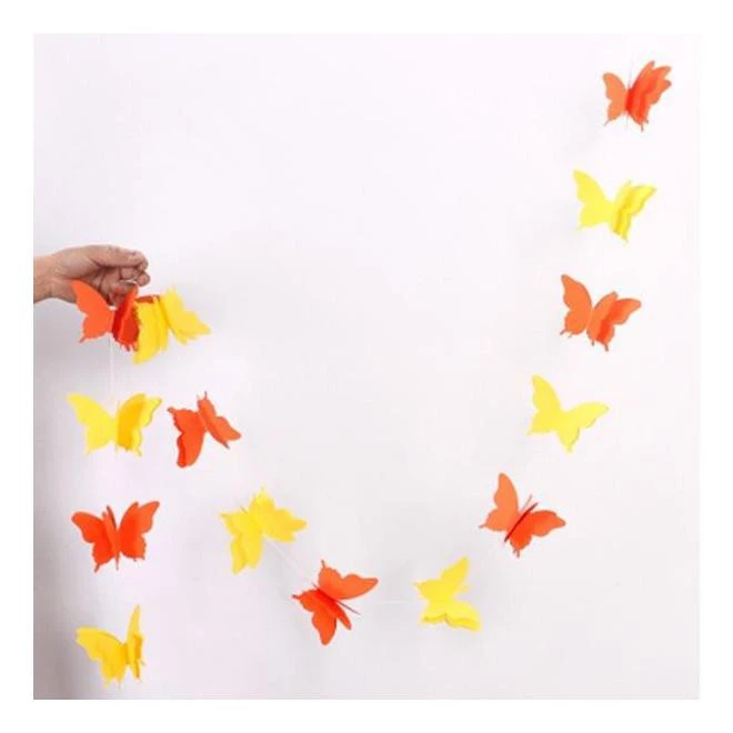 3M Paper Butterfly Decoration 3D Butterfly Hanging Paper Butterflies Garland Home Funny Children Mask Party Shop