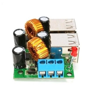 4-USB Port Step Down Power Supply Converter Board Module A5268 DC 12V 24V 40V to 5V 5A For MP3/MP4 Phone Car Equipment