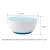 400ml Non Toxic Training Bowl with Clear Lid Food Grade PP Non Spill Round Fruit Bowl for Infants and Kids