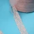 Import 4cm wide special price hot sale pink color nylon spandex lace trim for border garments from China