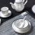 Import 4PCS Wholesale Fine Bone China Dinnerware Sets Silver Ceramic Dinnerware Set from China