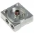 Import 5-axis cnc machining billet aluminum double remote mount oil filter base from China