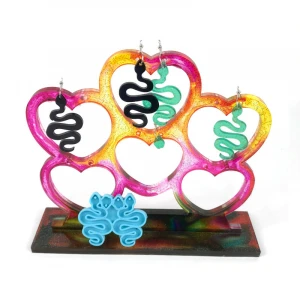 5209 The snake like DIY earring silicone resin mold