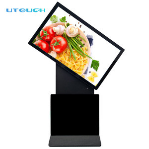 Buy 55 Inch Floor Standing Interactive Rotating Touch Screen Kiosk Lcd ...