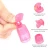5pcs Toes Bagged Plastic Gel Remover Wraps Plastic Nail Polish Remover Clip Nail Art Soak Off Cap Nail Degreaser Cleaning Tools