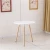 Import 60*60CM Modern Style Big Table with MDF Desktop Wood Legs round design dining table from China