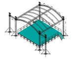 6082 6062 customized size Bolt Spigot  truss display  Exhibition Used Stage Truss