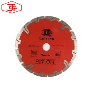 7 inch 180mm protective teeth diamond saw blade for cutting granite marble
