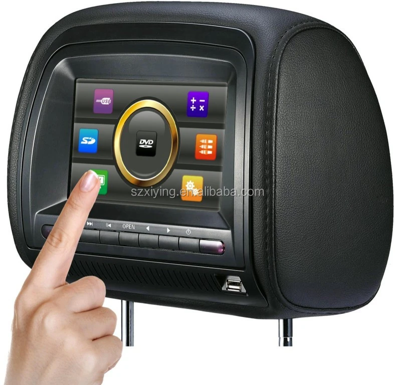 7 inch digital portable headrest car dvd player with Touch screen Model XD708