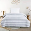 70%cotton 30%rayon stripe chinese bed cover quilt bedspread