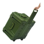 746249 plastic waterproof protective carrying rugged transport rolling gun case