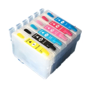 78 T0781 - T0786 refillable ink cartridge  6 color for EPSON R260/ R280/ R380/ RX500/ RX580/ RX595/ RX680/ Artisan 50 printer
