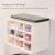 Import 8-compartment tabletop transparent household desk  jewelry cosmetic plastic drawer organizer box mini dustproof from China